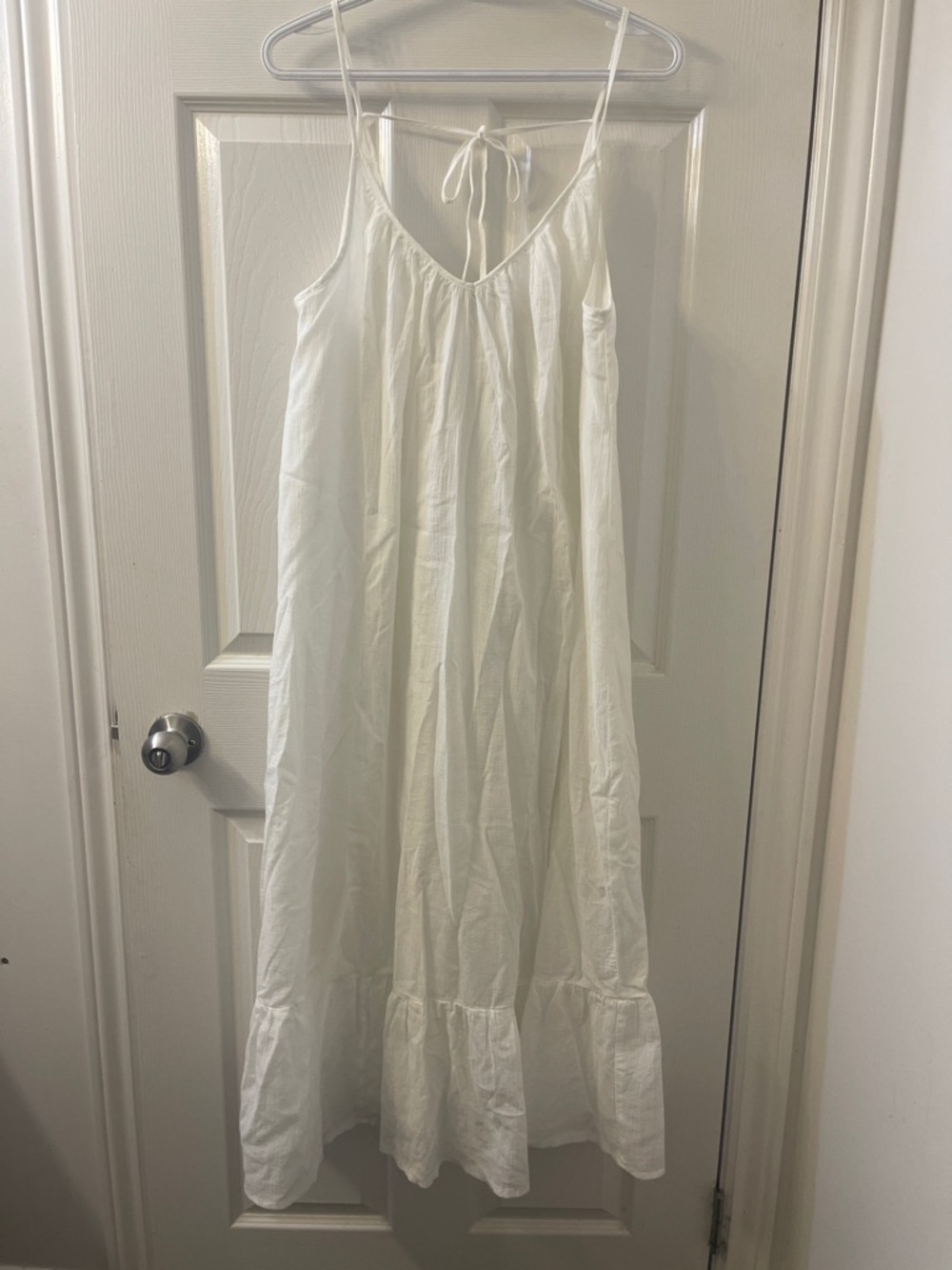 GAP White Cotton Midi Sundress